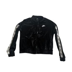 Nike Girls size L Velvet Zip Up Jacket